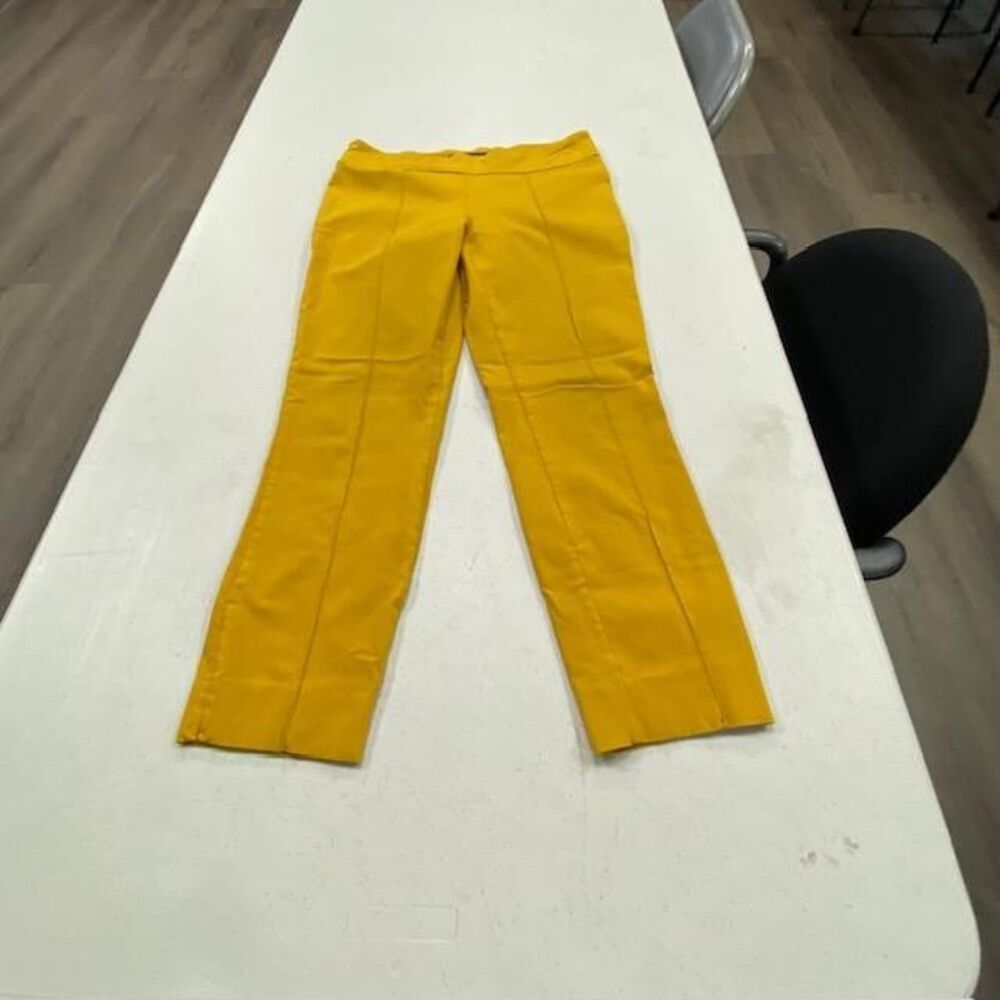 Jasmine & Juliana Womens Size 6 Mustard Yellow Dress Pants Career 32 Inseam